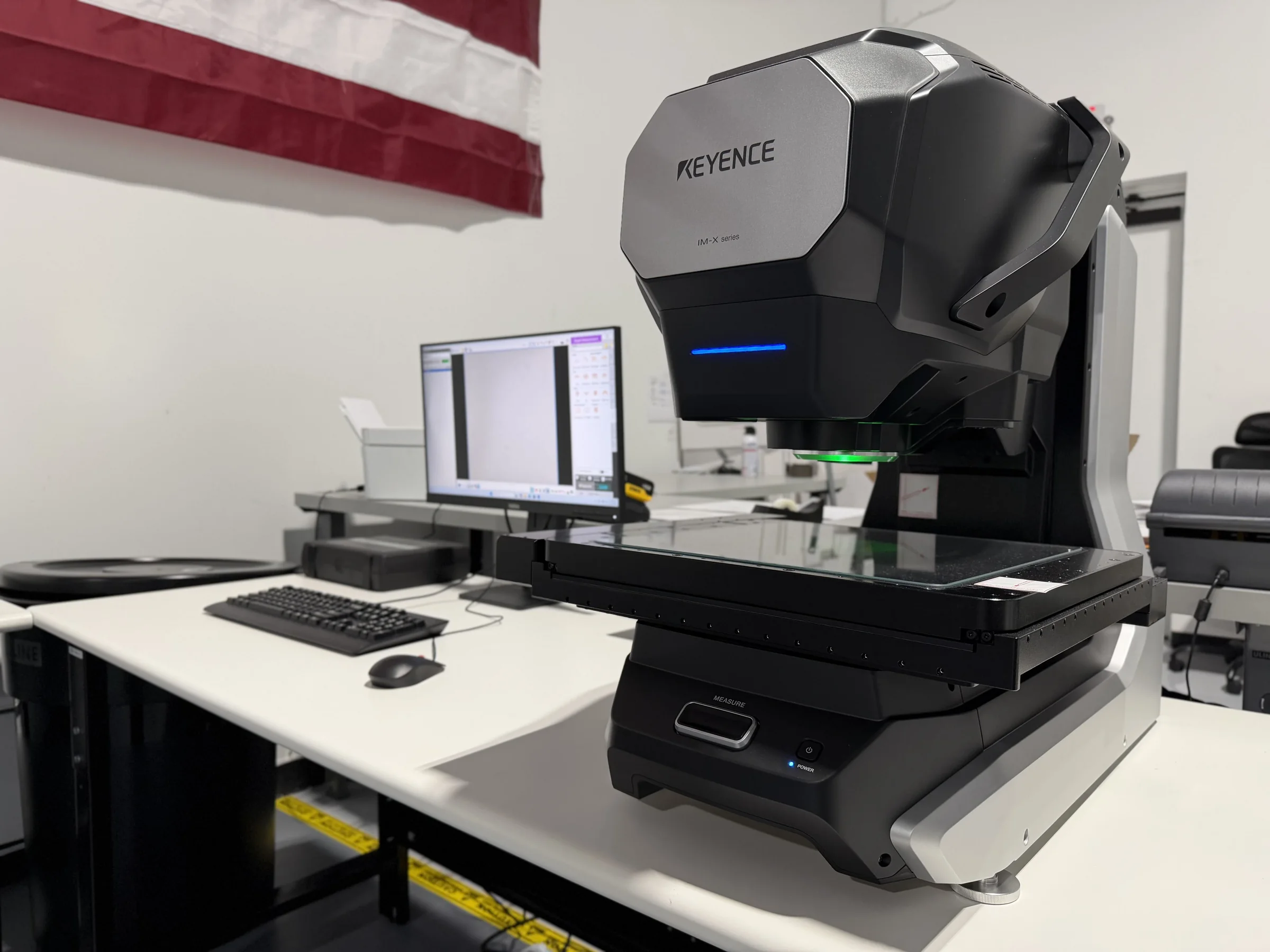 Keyence IM-X dimensional measurement system in the inspection lab